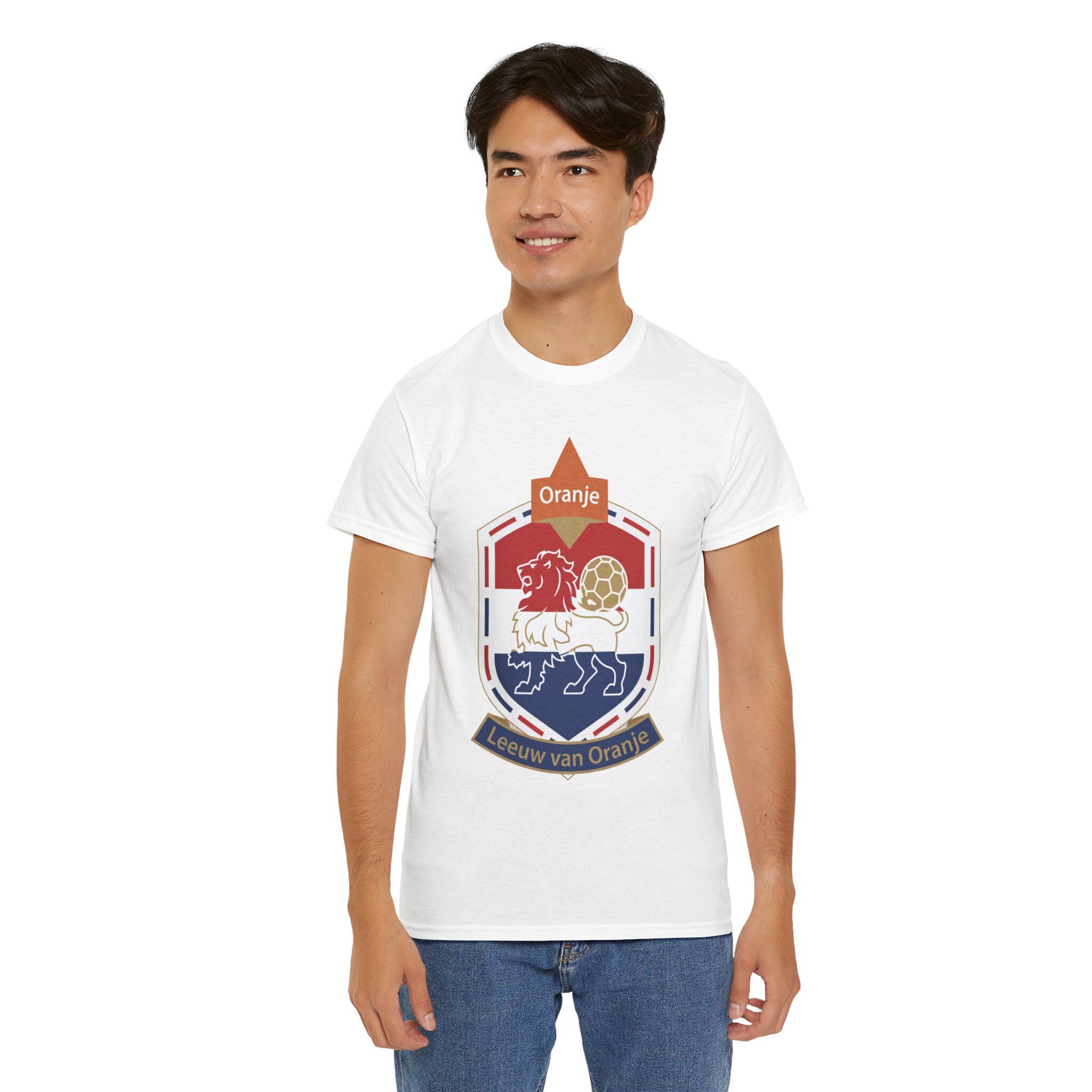 Netherlands Lion Heritage Tee, Dutch Lion Crest Collector Gift - Image 2