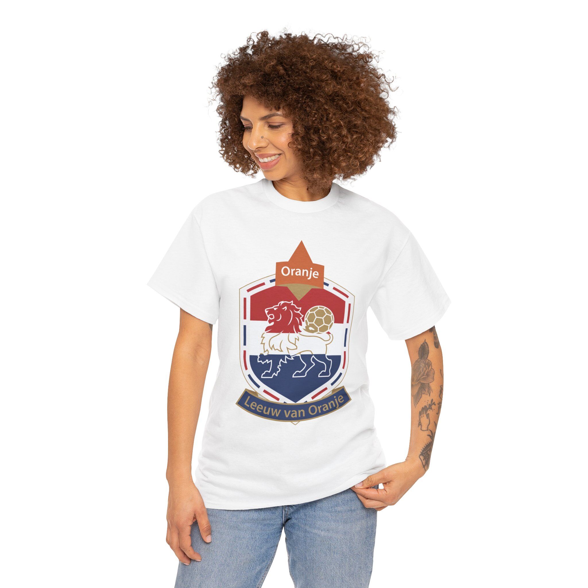 Netherlands Lion Heritage Tee, Dutch Lion Crest Collector Gift - Image 3